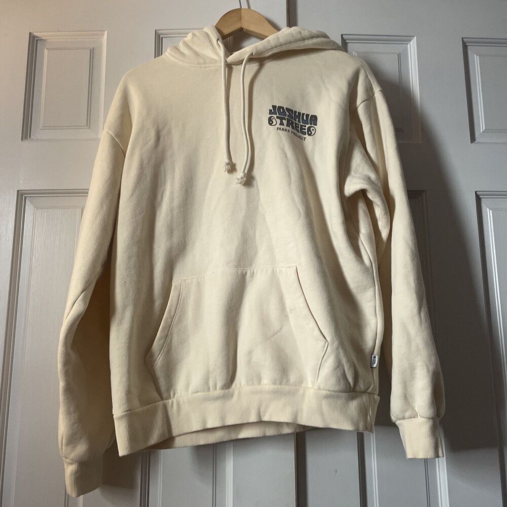 Parks Project Joshua Tree Tortuga Hoodie Cream Mens Size L Tortoise Graphic